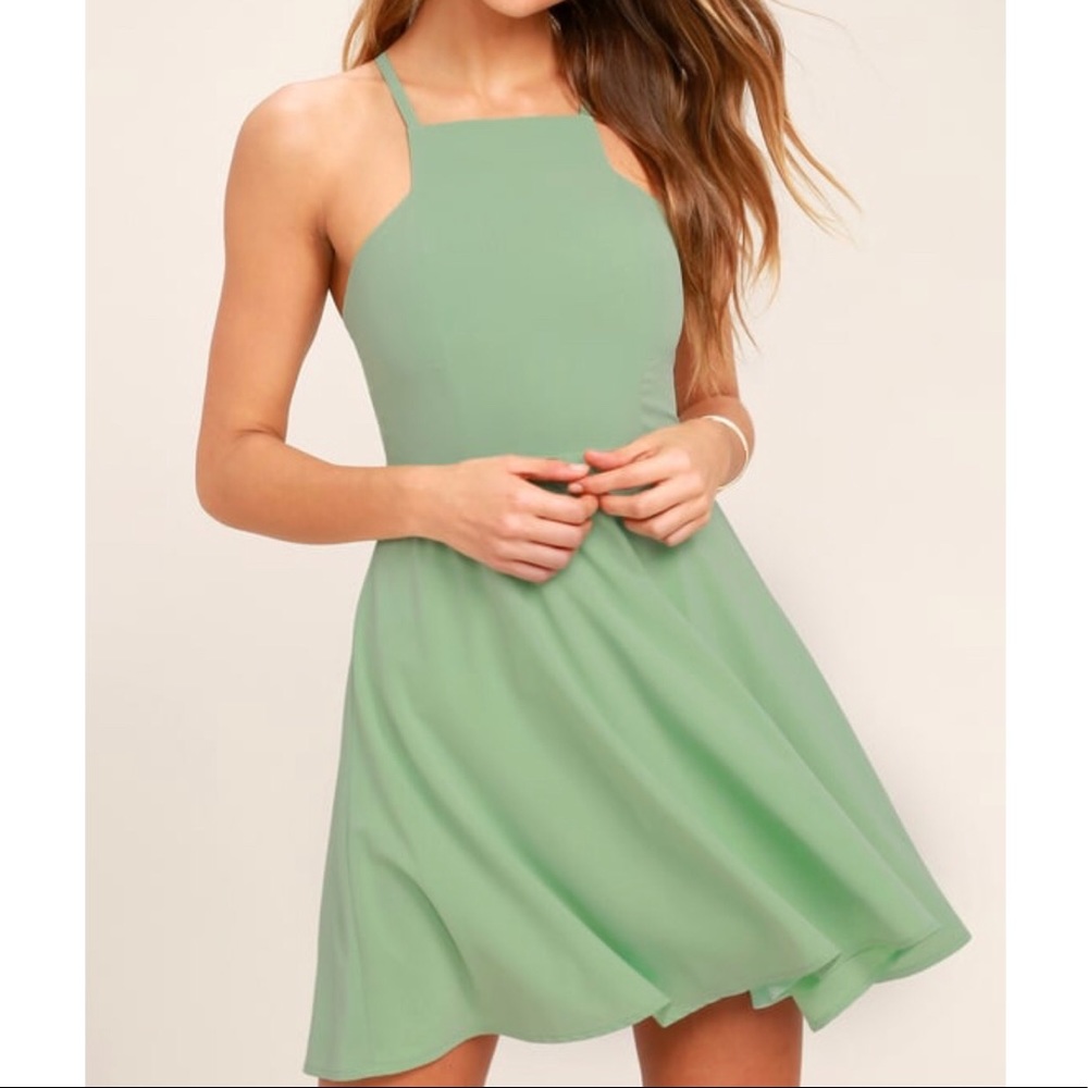 Sage Green Dress